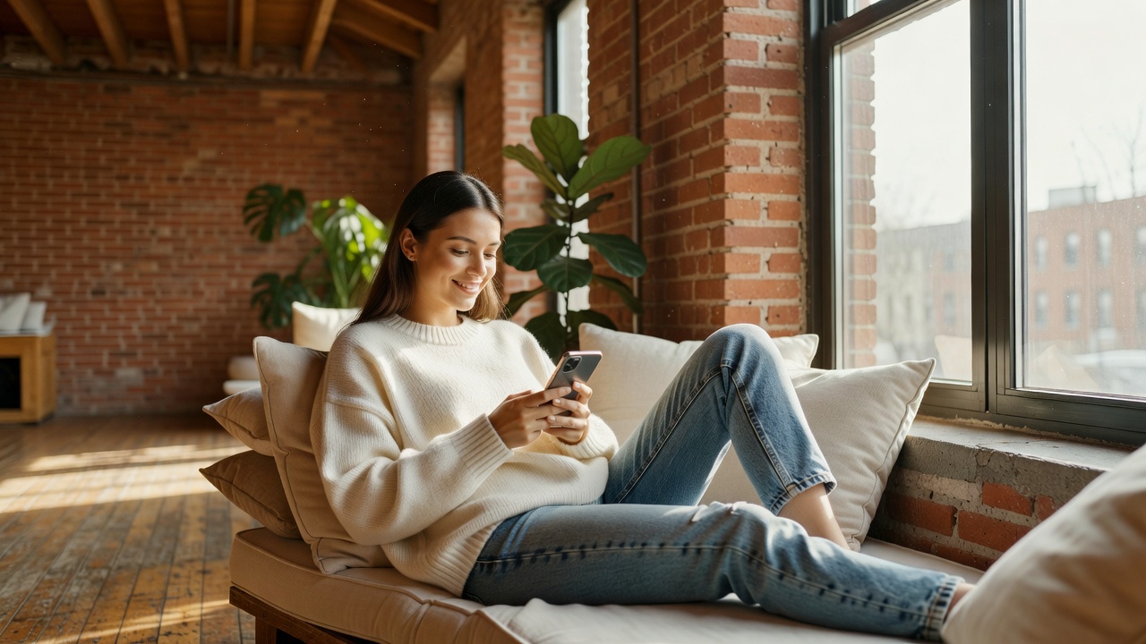 Side-by-side comparison scene showing two women - one looking restricted and professional in an office, the other relaxed and seductive in a cozy bedroom with warm lighting, contrasting filtered vs uncensored AI chat experiences, cinematic style